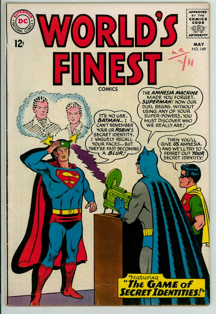 World's Finest Comics 149 (VG- 3.5) 