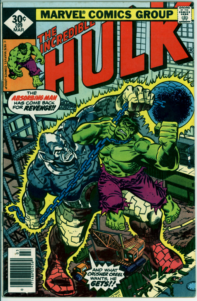 Incredible Hulk 209 (FN- 5.5)