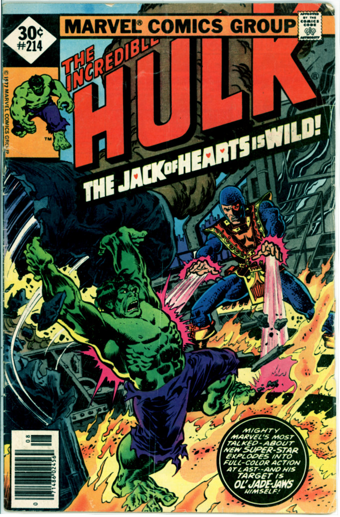 Incredible Hulk 214 (G+ 2.5)